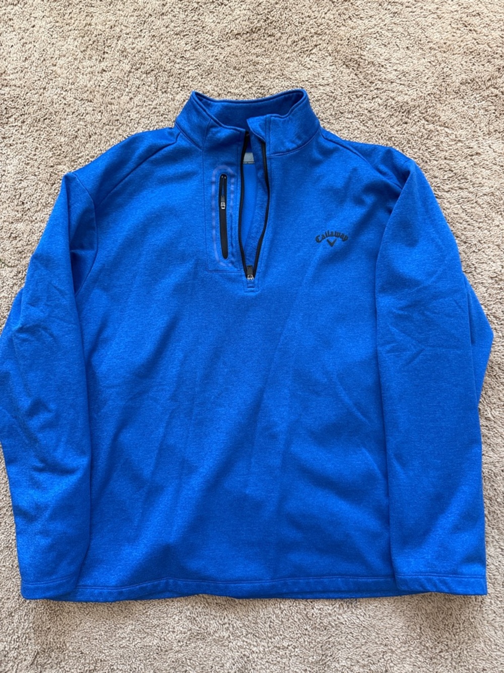 Callaway Royal Blue Quarter-Zip Pullover